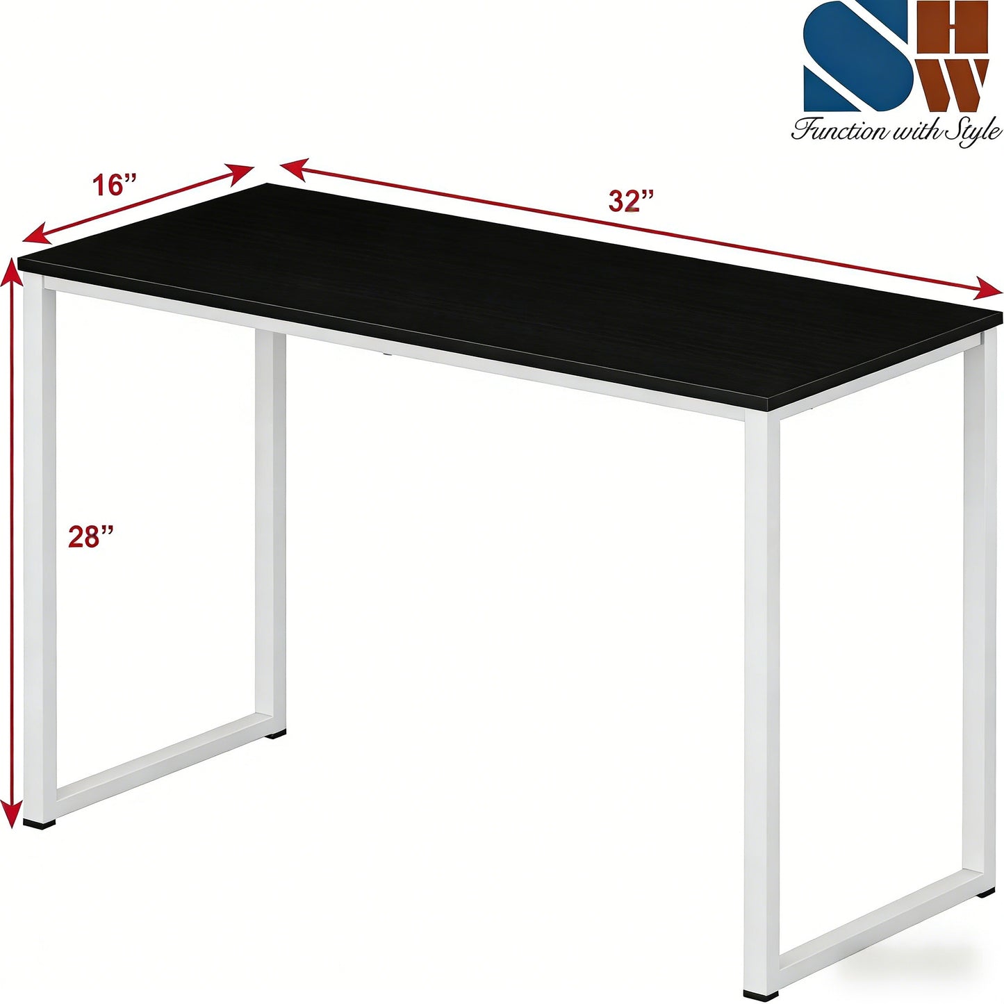 Sleek Sturdy Office Desk (32”x16”x28”)