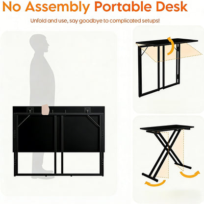 No-Assembly Foldable Portable Desk
