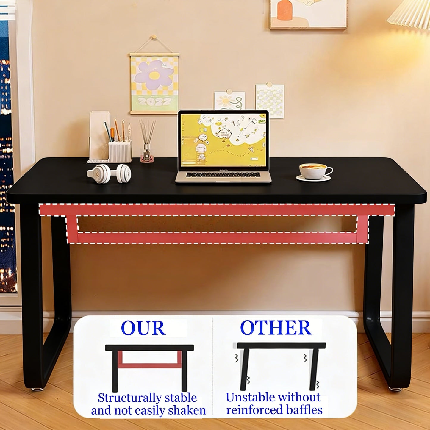 Stable & Spacious Multipurpose Office Desk