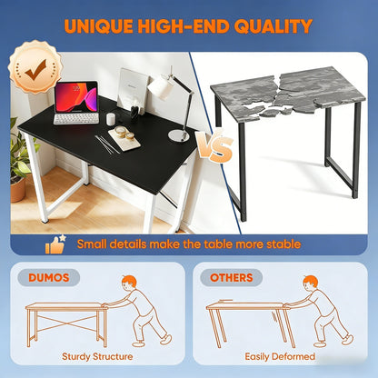 Sturdy X-Structure Office Desk (265Lbs Load Capacity)