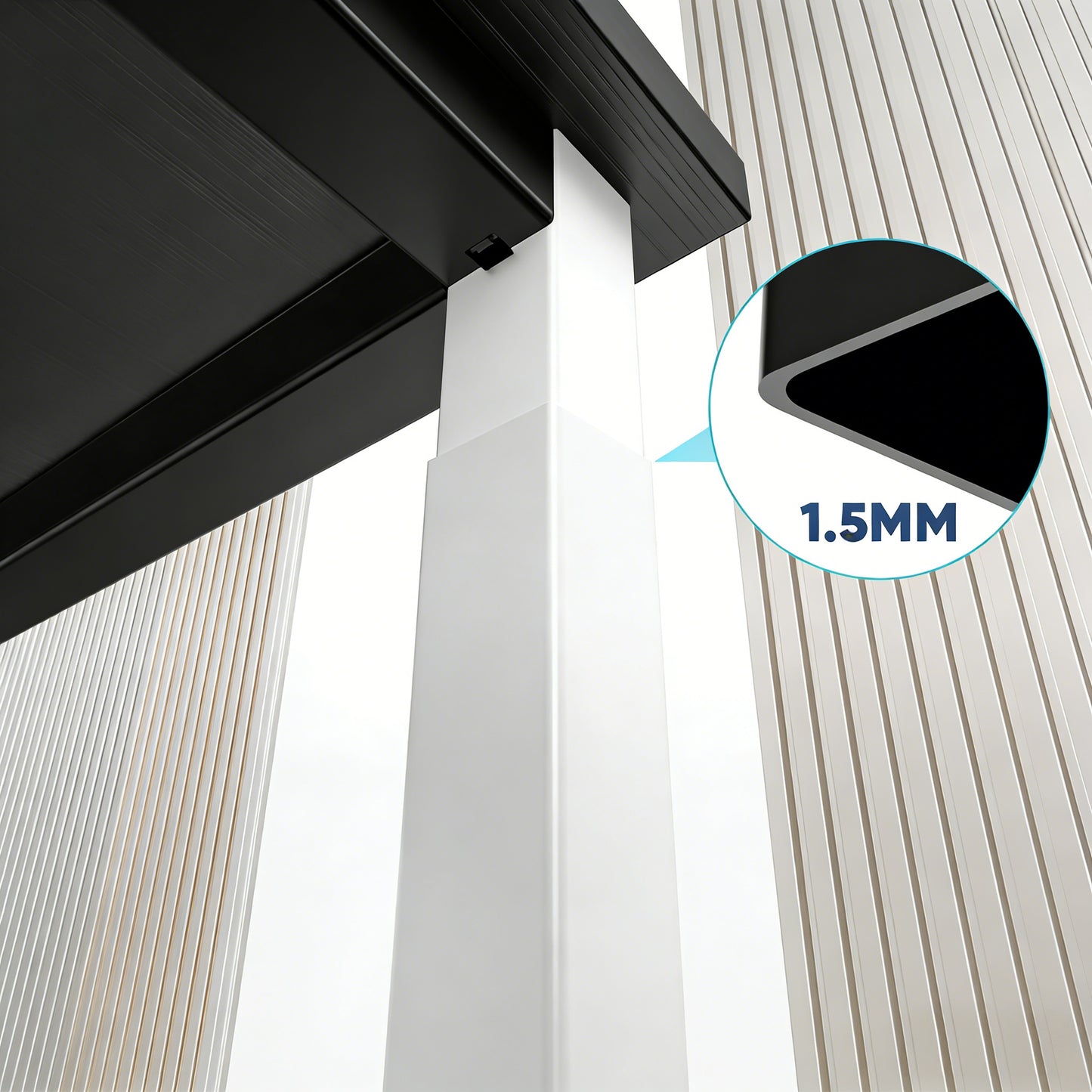 Sturdy X-Structure Office Desk (265Lbs Load Capacity)