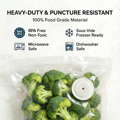 Vaxo™ Cordless Vacuum Food Sealer Bundle with Reusable Bags & Glass Containers